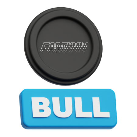 Taureau fartcoin  3D Icon