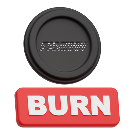 Fartcoin Burn  3D Icon