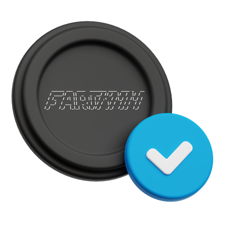 Fartcoin Check  3D Icon