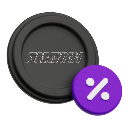 Fartcoin Discount  3D Icon