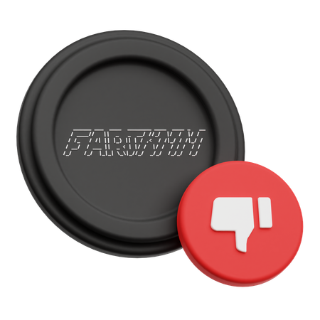 Fartcoin Dislike  3D Icon