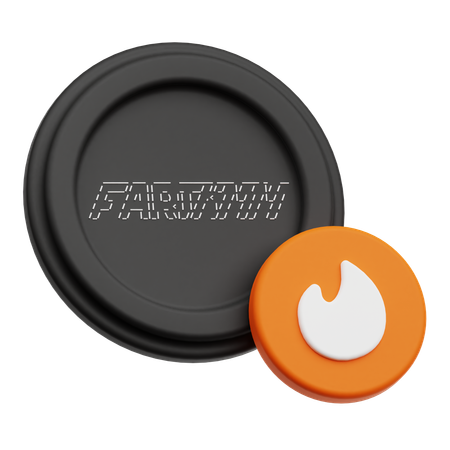 Fartcoin Fire  3D Icon
