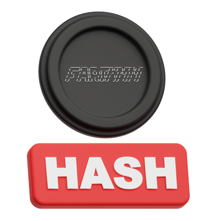 Fartcoin Hash  3D Icon
