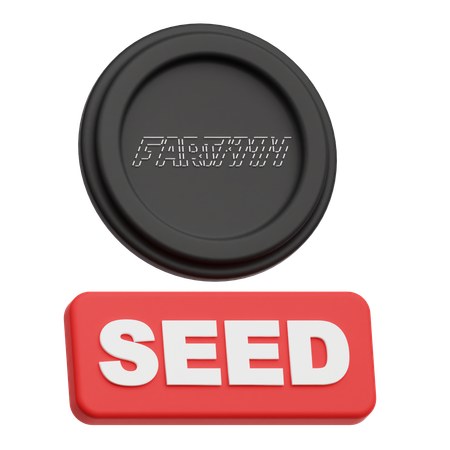 Fartcoin Seed  3D Icon