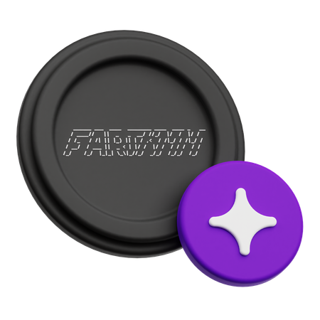 Fartcoin Token  3D Icon