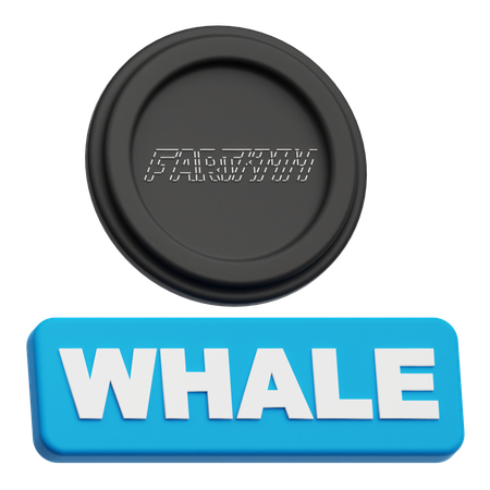 Fartcoin Whale  3D Icon