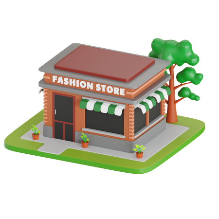 Fashion Store  3D Icon