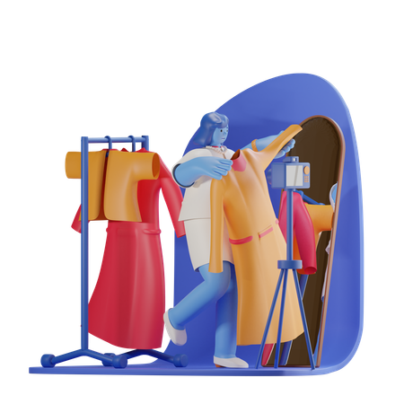 Fashion vlogger  3D Icon