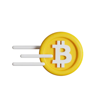 Fast Bitcoin  3D Icon