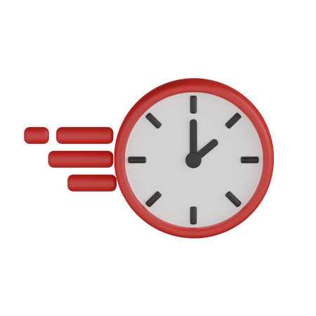 Fast Clock 3D Icon