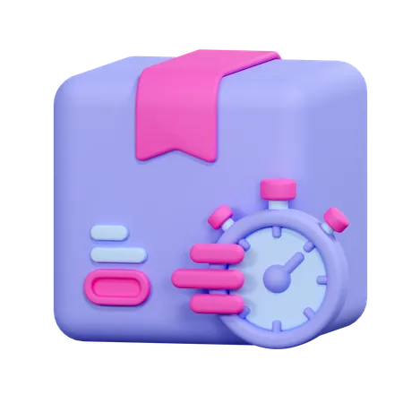 Delivery Box Illustration 3D Icon