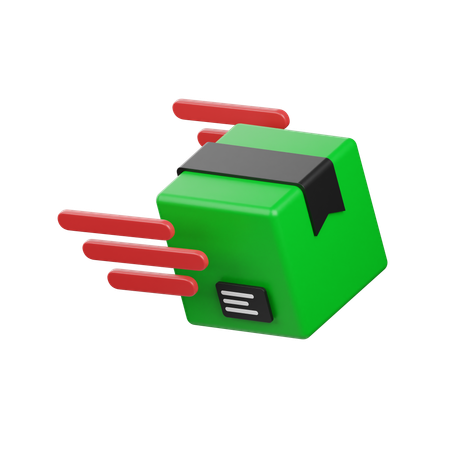 迅速な配達  3D Icon