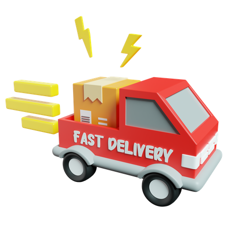 Fast Delivery  3D Icon