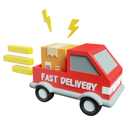 Fast Delivery  3D Icon