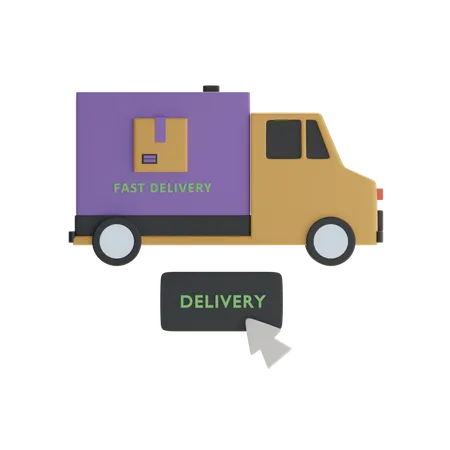 Fast Delivery  3D Icon