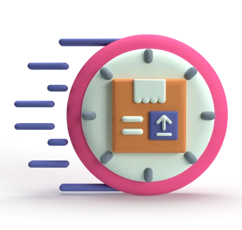 Fast Delivery  3D Icon