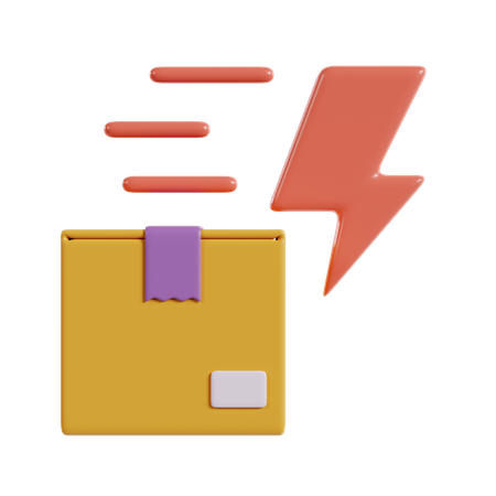 Fast Delivery  3D Icon