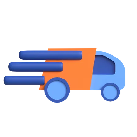 Fast Delivery  3D Icon