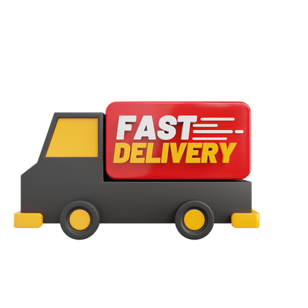 Fast delivery  3D Icon