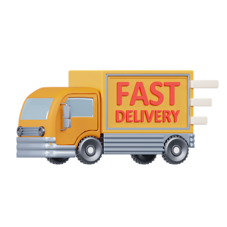 Fast Delivery  3D Icon
