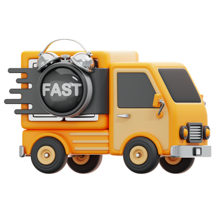 Fast Delivery  3D Icon