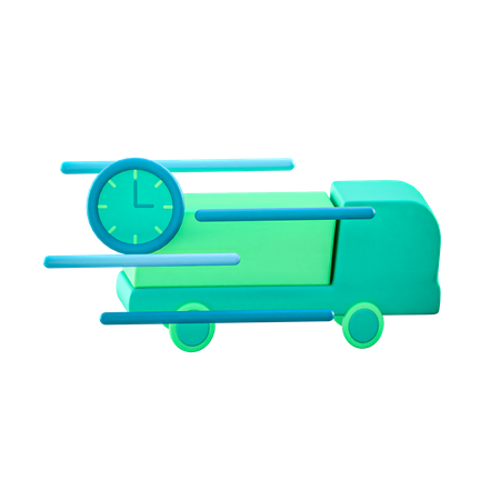 Fast Delivery  3D Illustration