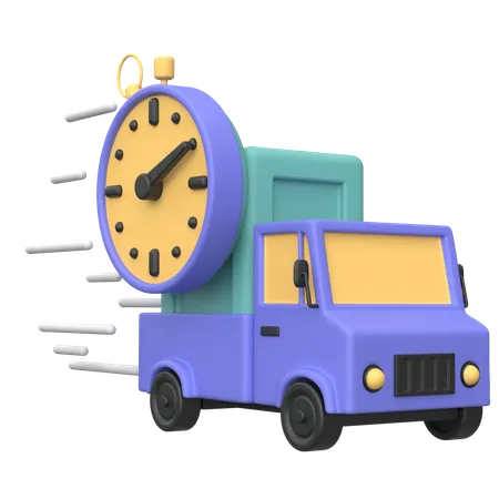 Fast Delivery  3D Illustration