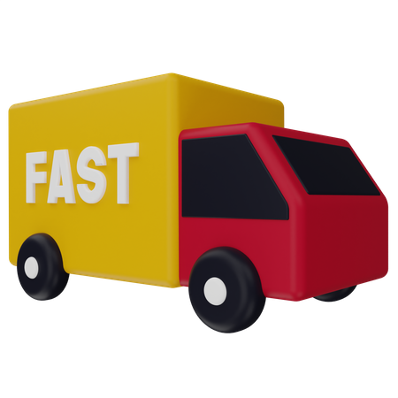 Fast Delivery 3D Illustration