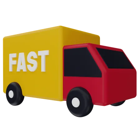 Fast Delivery  3D Illustration