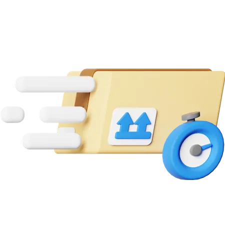 Fast Delivery Package 3 D Icon 3D Icon