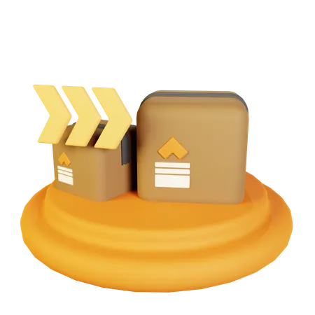 Fast Delivery Logistic 3 D Icon 3D Icon