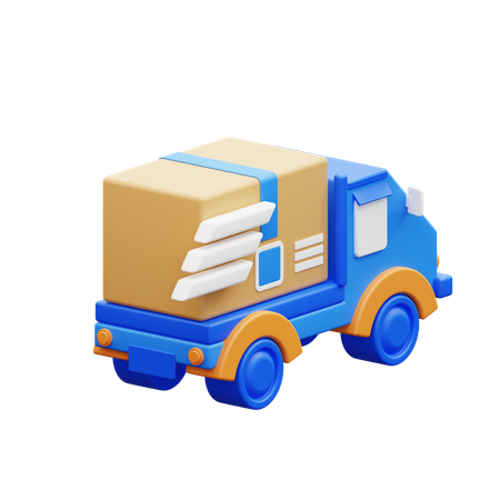 Fast Delivery By Car  3D Icon