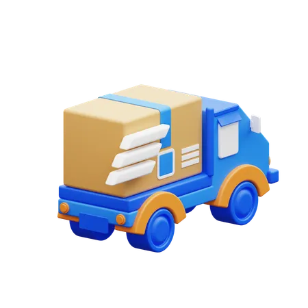 Fast Delivery By Car  3D Icon