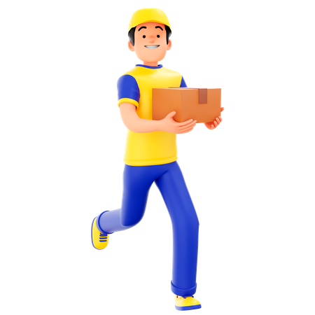 Fast Delivery Service  3D Illustration