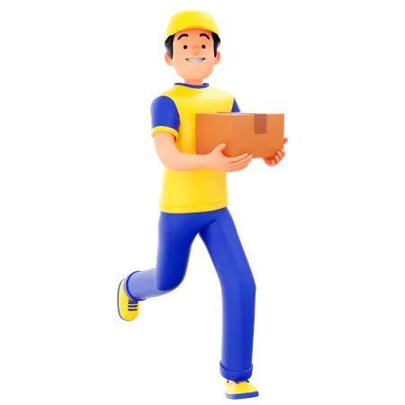 Fast Delivery Service  3D Illustration