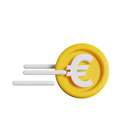 Fast Euro Money 3D Icon