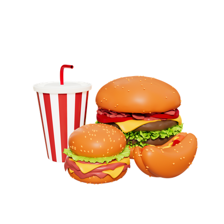 Fast food  3D Icon
