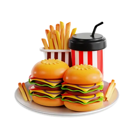 Fast Food  3D Icon