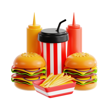Fast Food  3D Icon