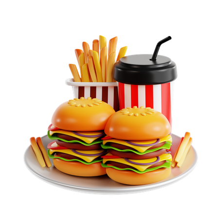 Fast Food  3D Icon