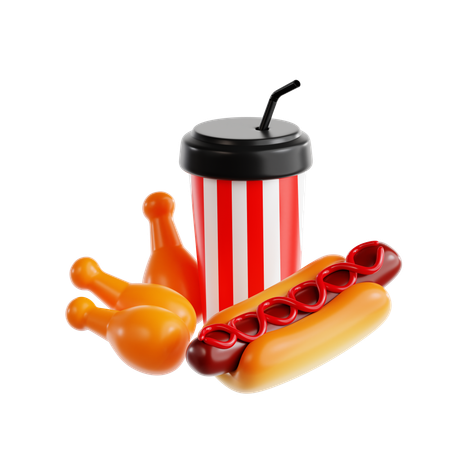 Fast Food  3D Icon