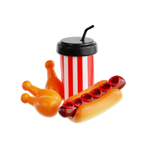 Fast Food  3D Icon