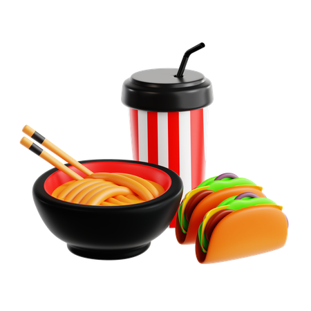 Fast Food  3D Icon