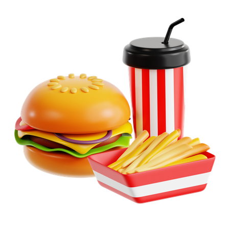 Fast Food  3D Icon