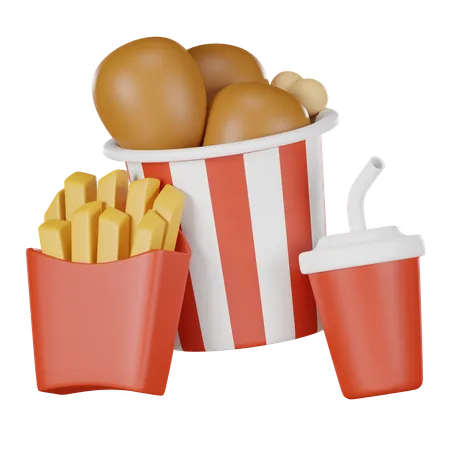 Fast Food  3D Icon