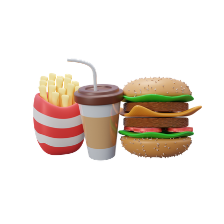 Fast Food  3D Icon