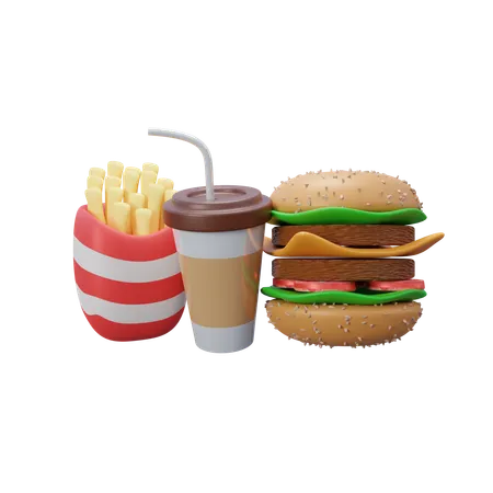 Fast Food  3D Icon