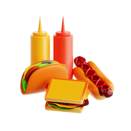 Fast Food  3D Icon