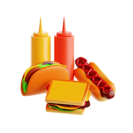 Fast Food  3D Icon