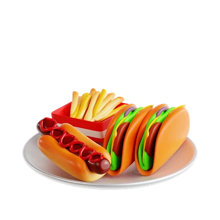 Fast Food  3D Icon